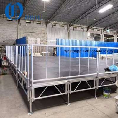 mobile event truss stage with trailer stairs for sale