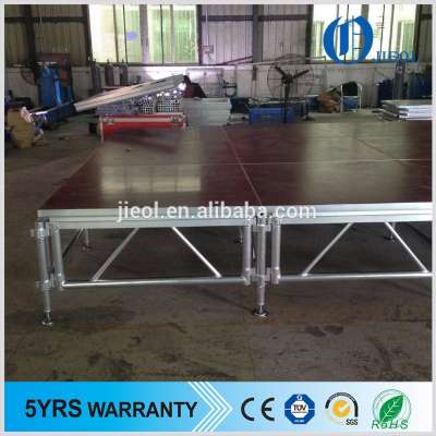 Outdoor black combined stage anti skid plywood stage platform