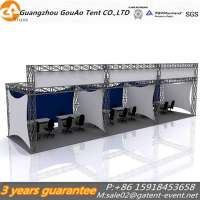 Aluminum exhibition backdrop lighting truss stage roof truss for display